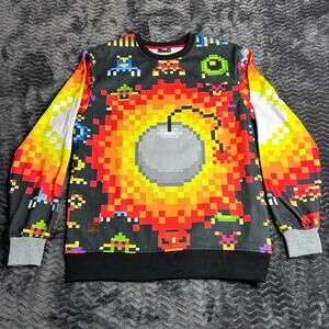 Imperious IMP Colorful Pixel Graphic Crewneck Sweatshirt Men's Size Medium